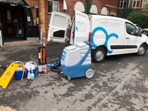 carpet cleaning vehicle